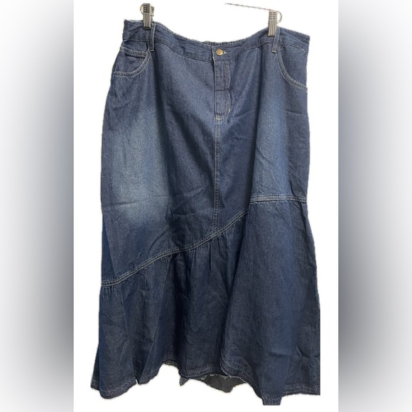 Denim Midi Skirt - Picture 1 of 1